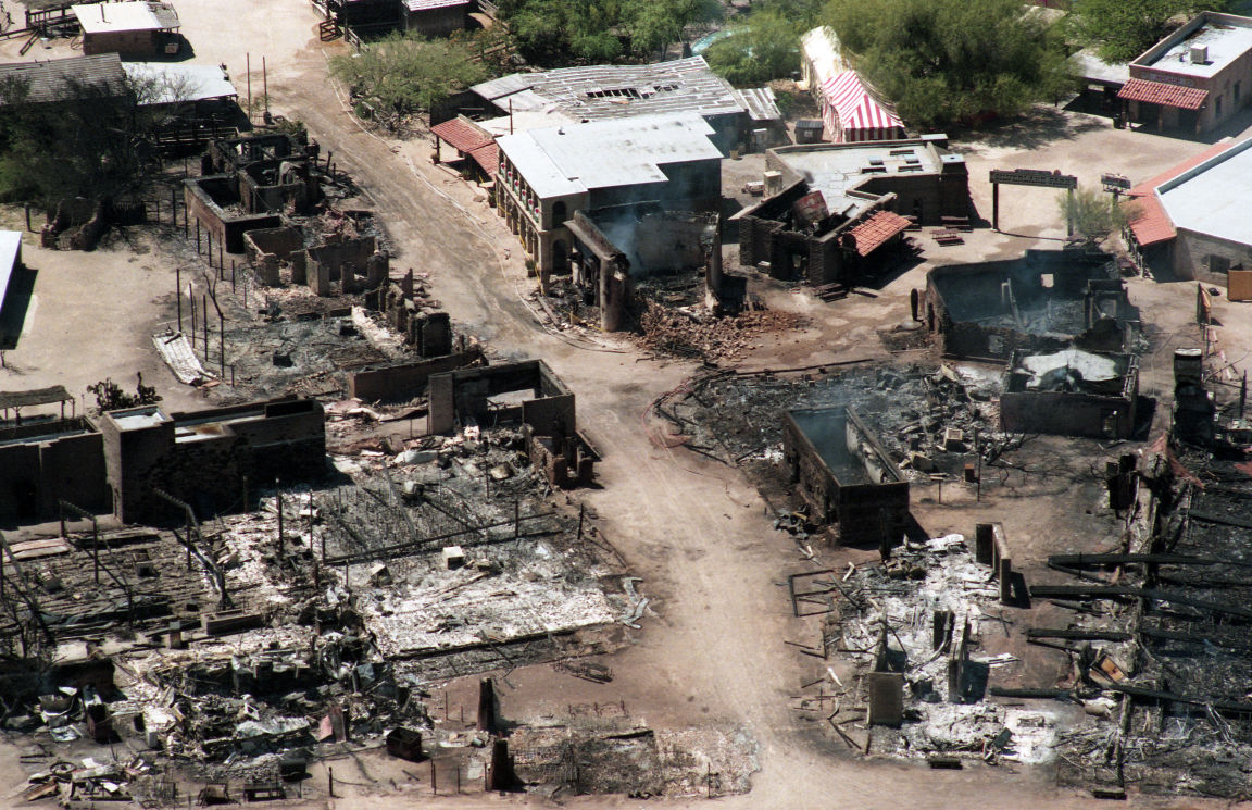 Fire at Old Tucson